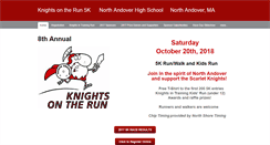 Desktop Screenshot of knightsrun5k.com